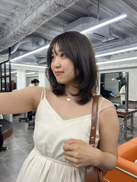 ニコ トウキョウ 渋谷(nico TOKYO) ミディアムレイヤーカットボブウルフ/10代20代/インナーカラー