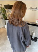 ブリーチなしカラーオレンジダブルカラー20代30代40代大人可愛い