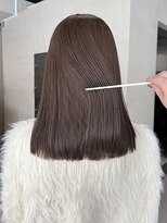 ヘアー アイス ルーチェ(HAIR ICI LUCE) 大人可愛いくすみカラーアッシュグレージュレイヤーカット/今枝