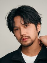 渋谷緩めシャドウパーマツイストスパイラルパーマメンズマッシュ
