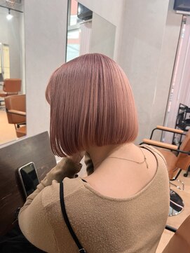 メロウ 神戸三宮(mellow) ミニボブ / ピンクベージュ