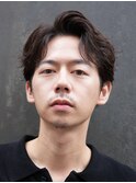 心斎橋フェザーパーマフェザーショートセンターパート20代緩め