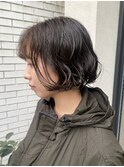 透明感◎ミニボブニュアンスパーマ×外ハネ