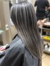 【脱白髪染め】白髪ぼかしハイライト&カット