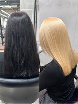 サロウィン 広島(SALOWIN)&nbsp;°ブリーチ2回 海外風ブロンドヘア°