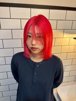 ベレーザ 渋谷(BELEZA)&nbsp;18111ハイレイヤーウルフミディアムハッシュカットルーツカラー