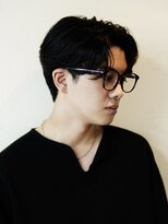 ブリードトウキョウ 亀戸店(BRYD TOKYO) メンズカットセンターパート曲がる縮毛矯正ニュアンスパーマ