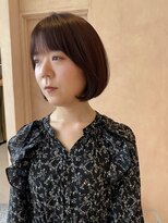 オン キャナルシティ博多前店(on)&nbsp;【晴音】ミニボブ/ラベンダーブラウン/ショート/30代