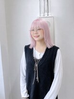ミュー(Mu)&nbsp;ホワイトピンクラベンダー　レイヤーカット