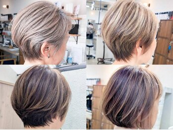 メッケ(MeKKe)の写真/大人のお悩み解決!白髪を活かしたデザインカラーとハイライトで理想の髪へ♪