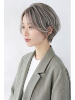 ヘアスタジオルース(HAIR STUDIO LUZ)&nbsp;40代50代60代の大人ボブ/白髪ぼかしハイライト/堀江/北堀江