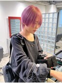 ペールピンク×ショート