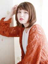 ヘアメイク ナル(hair make nalu) 顔まわりレイヤーの内巻きスタイル