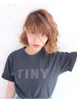 オーバーヘアー 姫路店(over hair)&nbsp;【Lafith】グラデーションラフウェーブ☆ボブ