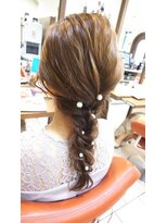 ネオリーブチノ 登戸店(Neolive cino)&nbsp;【neolive cino】編み込み編み下ろしヘアアレンジ☆