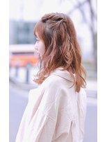 ヘッツ 仙台駅前店(HETTU)&nbsp;ねじりハーフツイン　ルーズハーフアップ