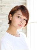 ショート ボブ カラー 髪質改善 学割U24 渋谷 ROOTS