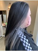 シルバー系カラーのインナーカラー