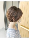 丸みショート20代30代40代50代ヘアスタイル◇トップふんわり