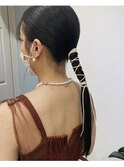 tuuli miyu シンプルローポニーアレンジ/ヘアアレンジ