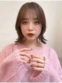 大人可愛い20代30代40代小顔外はねボブ×ショコラベージュ