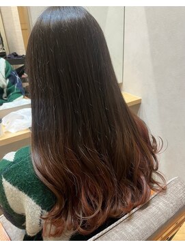 ネウィ 大分中央町店(newi) 【MIKOTO】@mikoto_newi 艶感ピンクブラウン♪インナーカラー☆