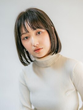 ベンジー 登戸店(benji) 重めのボブでもオトナ可愛い　3