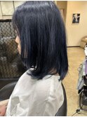 柔らかネイビーカラー