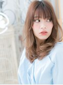 透けバング流れるレイヤー小顔抜け感ヘアh2上尾20代30代40代