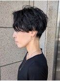 【gosgo近藤】センターパート/刈り上げ/パーマ/ツーブロック