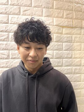 エイムコーゾー美容室(AiM KOZO) 【20代・30代】ツーブロ×パーマ／加藤大樹