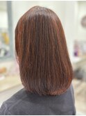 内巻きセミロングボブ