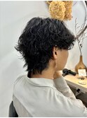 ツイストスパイラルパーマメンズ波巻き奥東巧真