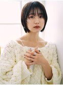 10代20代30代黒髪スタイル/マッシュショート/シースルーバング