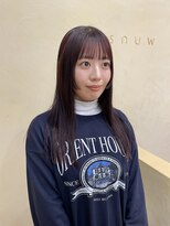 スニュウ(snuw)&nbsp;【snuw mina】レイヤーカット/顔まわりカット/透明感カラー/伏見