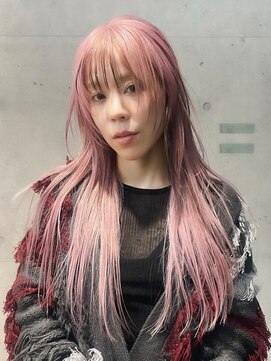 キャロルガーデンズ ボコカ 表参道(Carroll Gardens bococa) ピンクカラー/レイヤーカット/ブリーチ/デザインカラー　【azu】