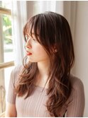 色っぽさが引き立つモテ系ロング