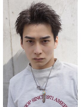 スワッグバーバースタジオ(SWAG BARBER STUDIO) ニュアンスフェザーパーマスパイキーショート