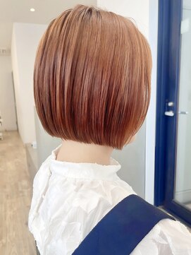 セイドット フクオカ(Say.FUKUOKA) 【Say.福岡】ミニボブ×テラコッタカラー×ダブルカラー×艶感