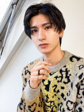 ヘアー アイス カンナ(HAIR ICI Canna) ショートセンターパートツーブロックナチュラルパーマ(清水)
