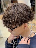 渋谷波巻きスパイラルパーマルーズパーマ波打ちパーマメンズヘア