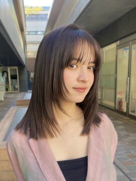 ガーデン 渋谷(GARDEN) レイヤーカット　顔周り　似合わせ　ラベンダーベージュ　透明感