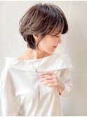 大人の抜け感ショートボブ