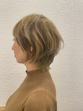 ペスコペスカ(PESCO PESCA) 大人女性に人気◎くびれレイヤーボブ×透明感カラー