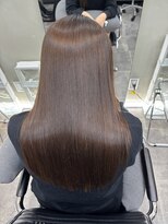 ファビ 渋谷(Fab) くびれヘア/暗めカラー/アプリコットオレンジ/縮毛矯正