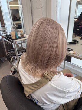 エイト プラット 渋谷2号店(EIGHT plat) ピンクミルクティーベージュ　ハイトーンカラー　11/14