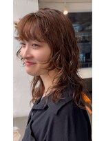 マカロニコースト(macaroni coast)&nbsp;ニュアンスミディアムウルフパーマ