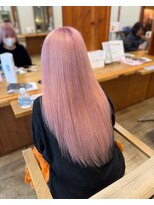 ジルフラン(JILL franc) ペールピンクで柔らかくて可愛いヘアスタイルに