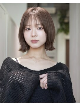 アンアミ キチジョウジ(Un ami Kichijoji) ベージュブラウン×切りっぱなしボブ　○堀越太真樹