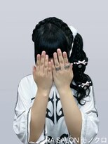 アールエーサロンモノクロ 秋葉原(RA SALON モノクロ) 【推し活ヘアセット】あみかちゅサイドポニー